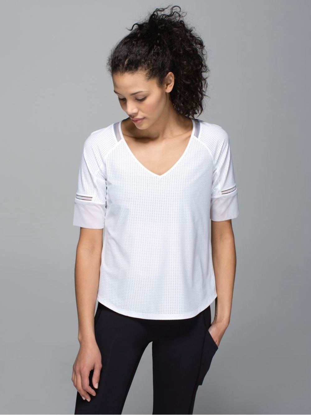 Lululemon Var-City 1/2 Sleeve Short Sleeve Top No size tag